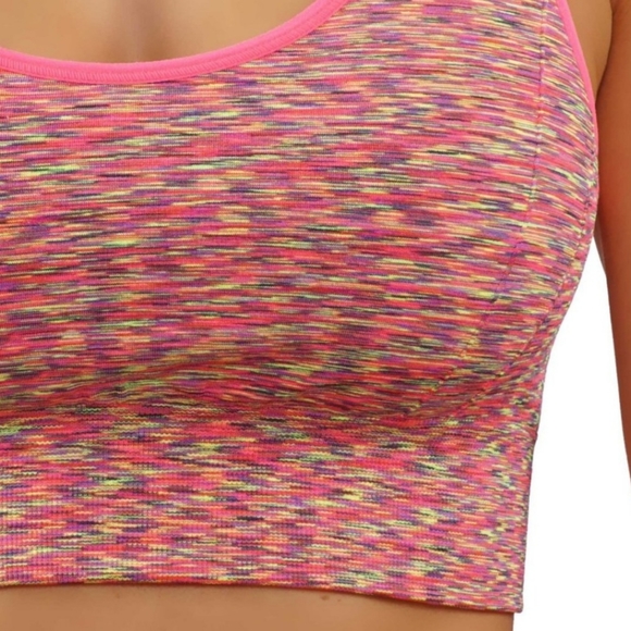 💥2/$20💥 Amazing Sports Sports Bra High Impact Raserback Padded Push Up - Picture 3 of 11